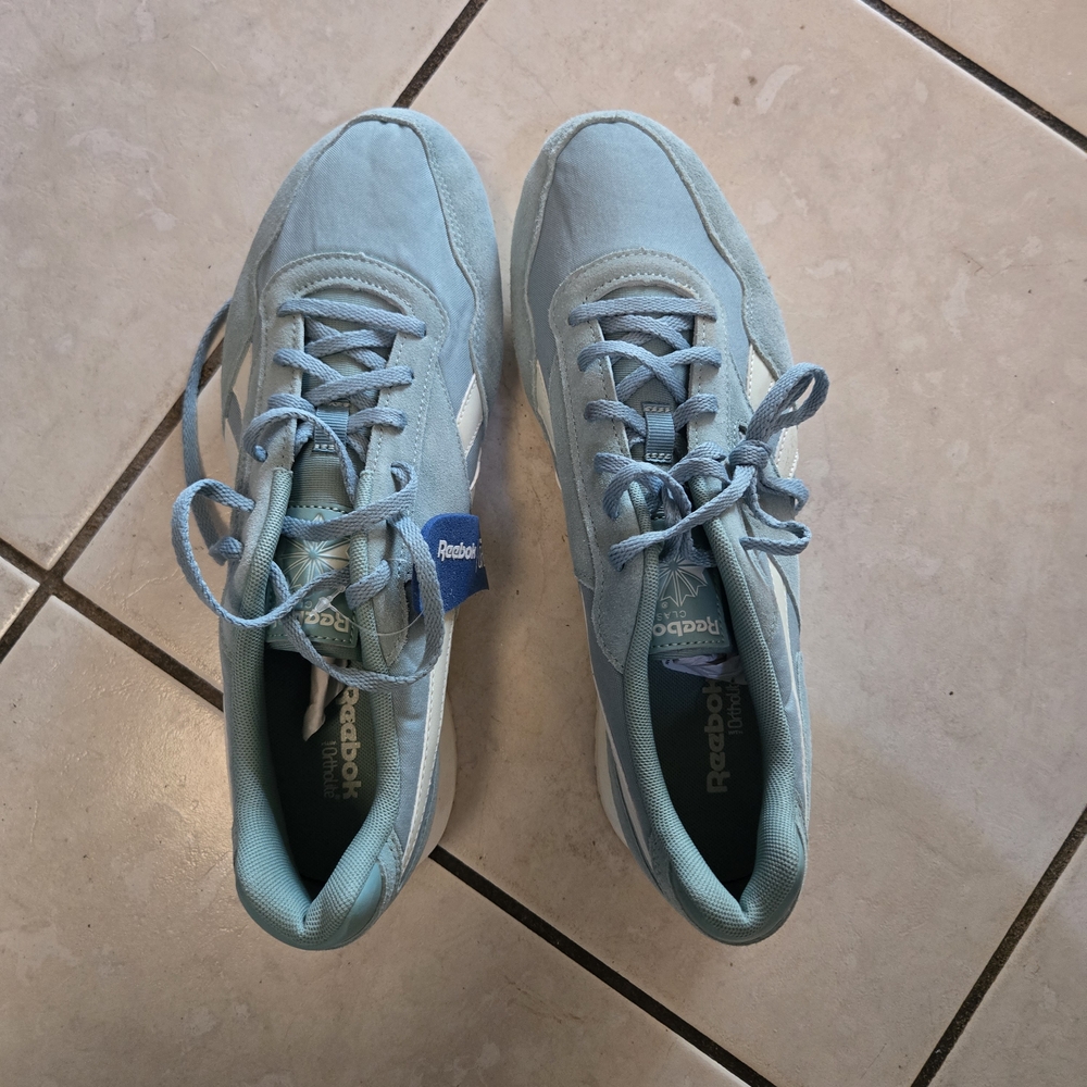 Reebok Light Blue and White Women’s Sneakers